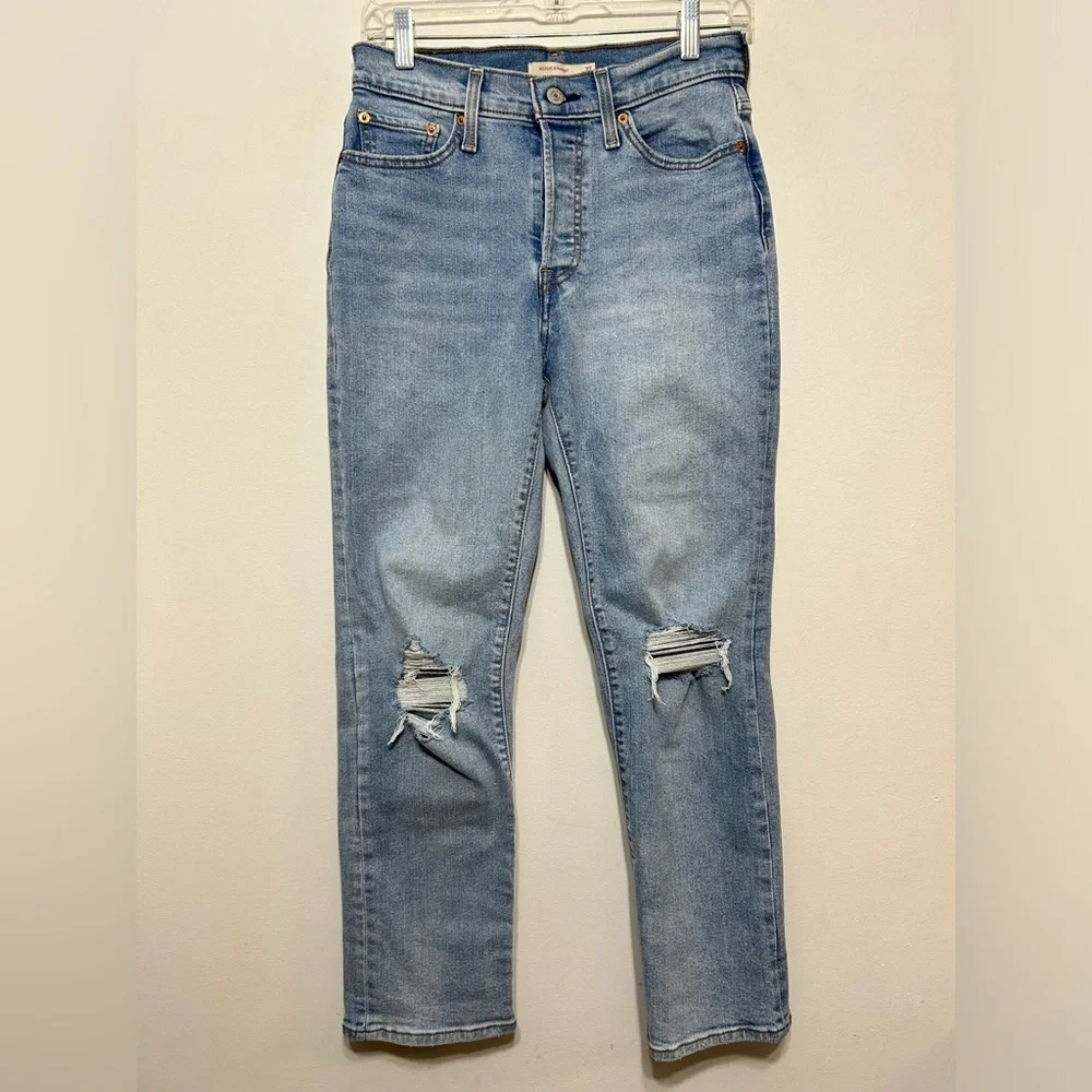 Levi’s Wedgie Straight High Rise Button Fly Jeans